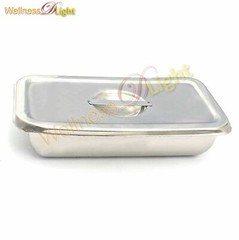 STAINLESS STEEL INSTRUMENT TRAY WITH LID MEDICAL DENTAL TATTOO 9″X5″X2″ DN-2369