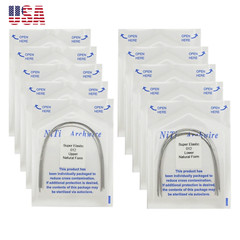 Dental Orthodontic Arch Wire Ligature Ties Niti Natural Brackets Rubber Bands