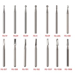 Dental Burs FG 330 557 701 Pear High Speed Tungsten Carbide Burr 19mm Midwest