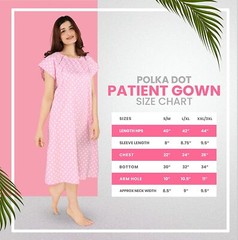 Maternity Gown Hospital Gown 100% Cotton Patient Gown Utopia Care