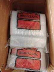 1000 Each 6×9 SPECIMEN TRANSPORT BIOHAZARD BAG ECONO-ZIP 2 Mil