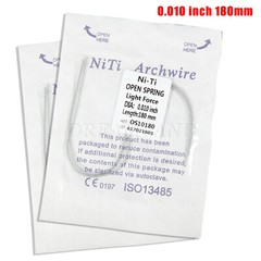 1-100Packs Dental Orthodontic Niti Open Coil Spring NITI Alloy 0.010/0.012*180mm