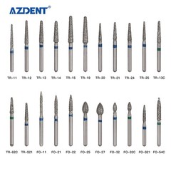 50pcs Dental Turbine Diamond Burs FG For High Speed Handpiece Friction Grip Burs