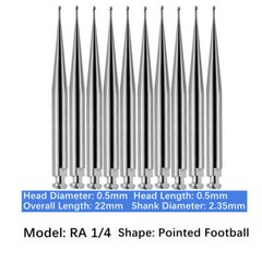 Vakker 10PC/PACK Dental Low Speed Carbide Burs Latch Type LA RA SURG