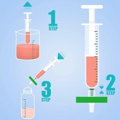50Pcs PES Membrane Syringe Filter Sterile Lab Hydrophilic 33mm 0.22µm Individual
