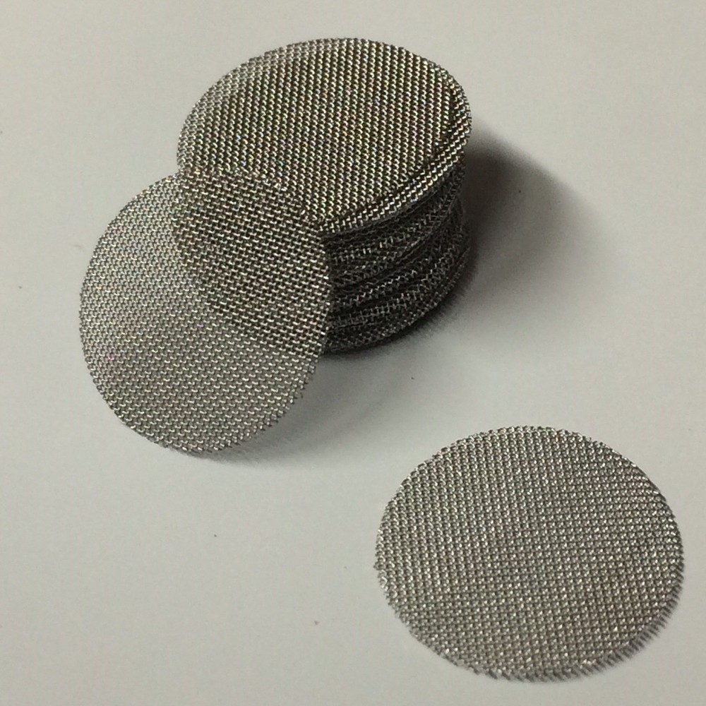 100 COUNT – Stainless Steel T304 Wire Mesh Filter Disks 1/2″ MADE IN USA!