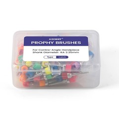 100pcs Dental Nylon Bowl Polishing Polisher Prophy Brushes Latch Soft Flat