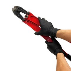 KingSeal UltraBlack PRO-3D Nitrile Exam Gloves, X-LARGE – 1 Box of 100 Gloves