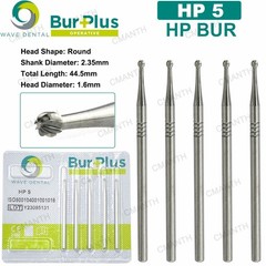 WAVE Dental Carbide Burs HP Surgical Burs Round For Straight Handpiece HP 2 4 8