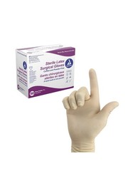 Dynarex Sterile Latex Surgical Gloves Disposable 50 Count Pack Size Variants