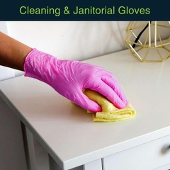 FifthPulse X Small Fuchsia Disposable Nitrile Gloves Latex Free Medical Exam