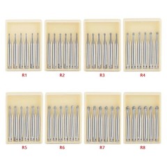 Dental Round Tungsten Carbide Bur for Slow Speed Latch Type RA 1# -RA 8# 6PCS