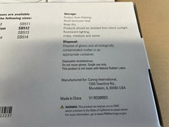 U10: Case of 1500 (10 Boxes) Medline Vinyl Powder-Free Gloves Medium SB512