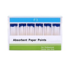 100 Pcs/Box Endodontic Dental Root Canal Absorbent Paper Points F1/F2/F3/F1-F3