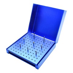 100孔牙科磨具支架高速钻石毛刺座高压灭菌-
