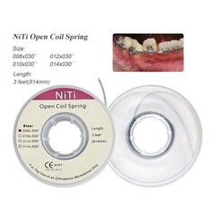 Dental Orthodontic Niti Open Coil Spring Diameter (008/010/012/014)*030 914mm