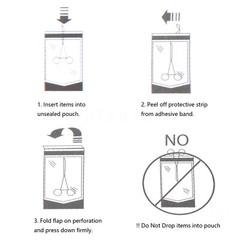 3.5″ x 10″ Dental Medical Self Seal Pouch Sterilization Bag Pouches (200 Bags)