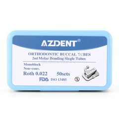 AZDENT Dental Orthodontic Buccal Tube 1st 2nd Molar Roth MBT 022 Bondable
