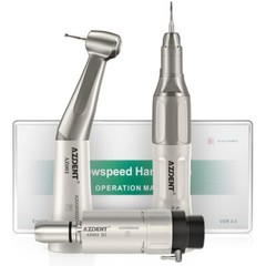 AZDENT Dental Slow Low Speed Handpiece 2/4Hole Motor /Polishing Burs Disc HP /RA