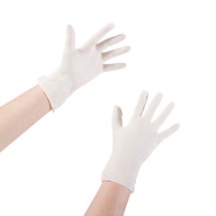 McKesson Stretch Vinyl Exam Glove, Large, Ivory