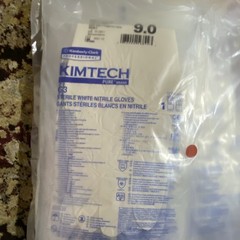 KIMTECH G3 Sterile White Nitrile Gloves Powder-Free Size 9.0 Medical Laboratory
