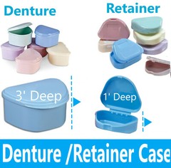 Dental Denture Box case carrier – 3′ Deep or Retainer Box – 1′ Deep, Upto 100Pk