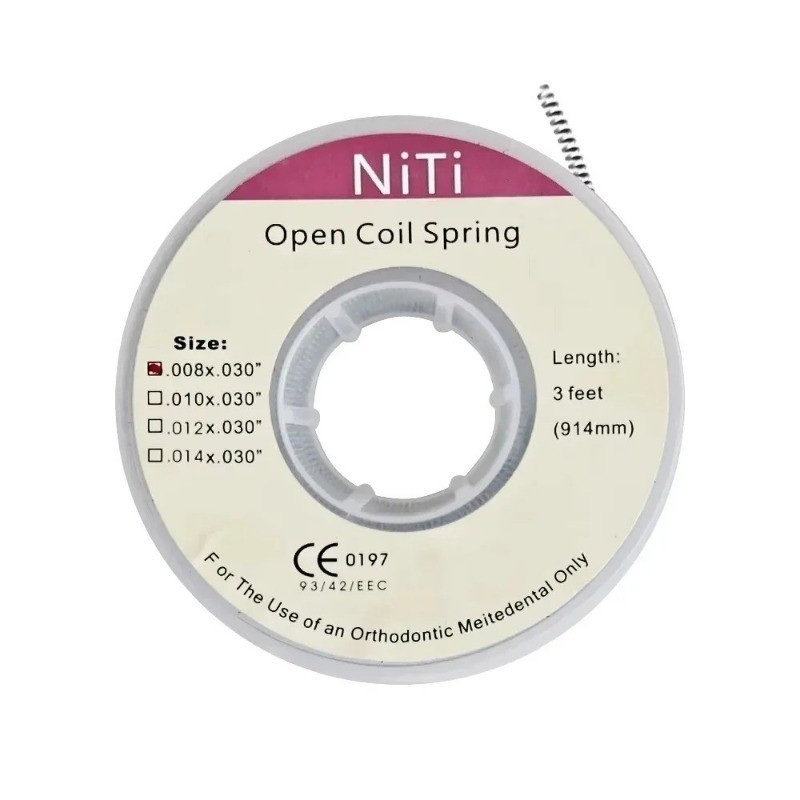 Dental Orthodontic Niti Open Coil Spring Diameter (008/010/012/014)*030 914mm