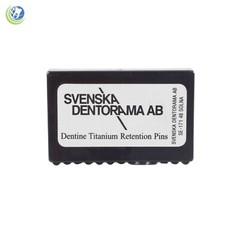 Dentinal Retention Titanium Pins 0.60mm 12 pack for Restorations and Build Up