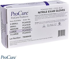 200 Count Nitrile Gloves – Large, Latex Free, Ambidextrous & Powder Free