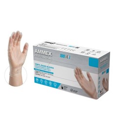 *1,000-Piece* Ammex Professional Vinyl Exam Medical Gloves Clear Small VPF62100