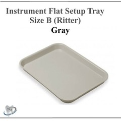DENTAL SET-UP FLAT Tray SIZE B (RITTER) or SIZE F (Mini), Autoclavable Tray 250F