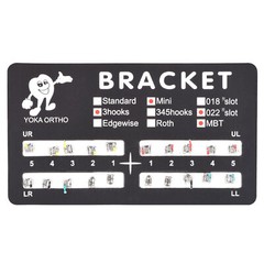 20pcs/pack Dental Orthodontic Brackets Metal Braces Mini-MBT 022 Hooks 3-4-5/3