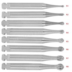 5-100 8 Types Dental Round Carbide Bur for Slow Speed Latch Type RA 1# – 8# Burs