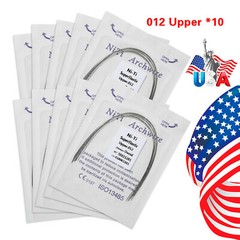 10 packs Dental Ortho Arch Wires Roth/MBT 3/345Hooks Metal Bracket Braces