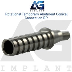 10 Titanium Temporary Abutment Non Hex RP Conical Connection Dental