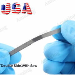 10Pc Dental Saw Diamond Polishing Finishing Strip Fine Orthodontic IPR None Hole