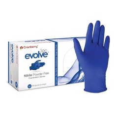 3000 Nitrile Gloves Medium Cranberry Evolve Powder Free Latex Free Medical