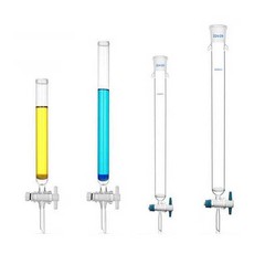 Glass Chromatography Columns with Standard Joints Chemistry Laboratory Supply