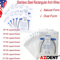 AZDENT Dental Stainless Steel Rectangular Arch Wires Nature Form / Oval Form
