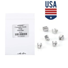 AZDENT Dental Orthodontic Universal Crimpable Hooks Split Stops 10Pcs/Pack