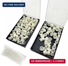 120 Pcs False Teeth Crown Repair Kit Dental Anterior and Posterior Veneers Fake
