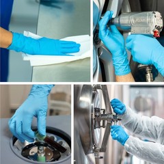 Raxwell Nitrile Gloves – Chemical Resistant Dishwashing Gloves – Textured Gri…