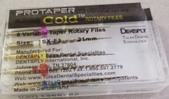 12 Packs Dentsply ProTaper Gold Rotary Files F1,F2,F3,S1,S2,SX-F3 21MM/25MM/31MM