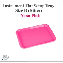 DENTAL SET-UP FLAT Tray SIZE B (RITTER) or SIZE F (Mini), Autoclavable Tray 250F