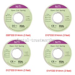 Orthodontic Dental Braces Niti Open Coil Spring Dia.012 Inch/.010 Inch 914mm