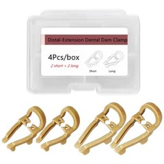 Dental Rubber Dam Sheets Clip Resin Distal Extenstion Premolar Clamps Long Short