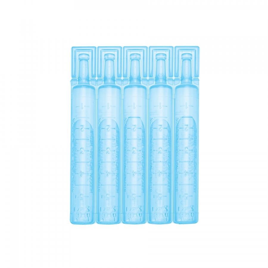 Addipak Sterile Water Inhalation Solution 5 mL Does Liquid Vials Blue 1000 Count