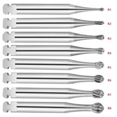 Dental Round Tungsten Carbide Bur for Slow Speed Latch Type RA 1# -RA 8# 6PCS