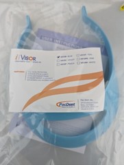 PacDENT iVISOR Face Shield Blue Kit With 1 Visor & 3 Shileds V013B 1pc