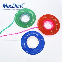 Dental Orthodontic Power Chain Elastic Rubber Bands For Braces Long/Short/Closed
